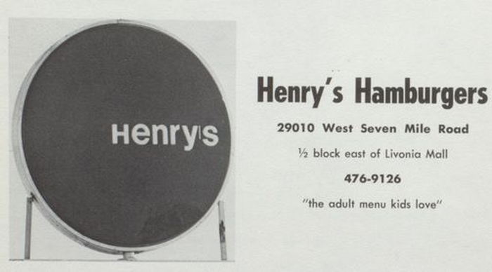 Henrys Hamburgers - Livonia - 29010 W Seven Mile Rd (newer photo)
